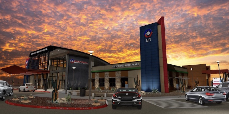 rendering of new Exceptional Health facility in Maricopa