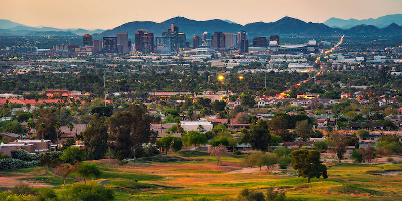 landscape view of downtown Phoenix