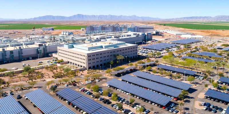 aerial of Intel Arizona plant
